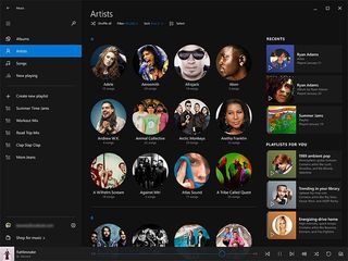 Windows 10 Xbox Music