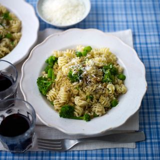 Motori Pasta with Tenderstem Broccoli and Anchovies