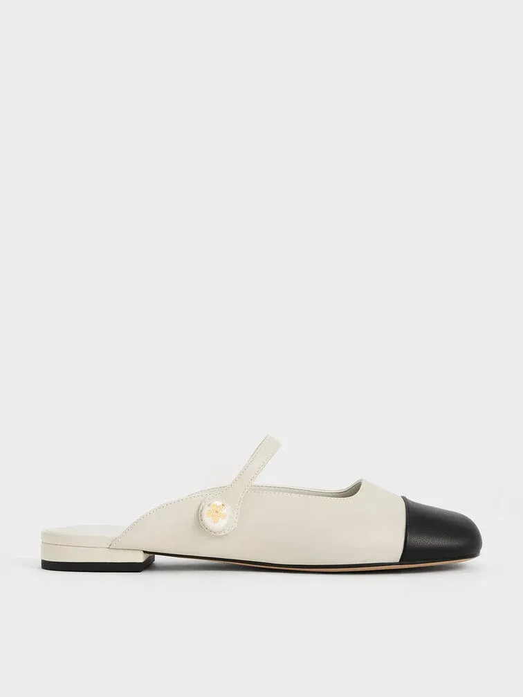 Pearl Embellished Flat Mules