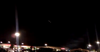 Three lights spotted above a Wal-Mart parking lot in Cincinatti Sept. 28.