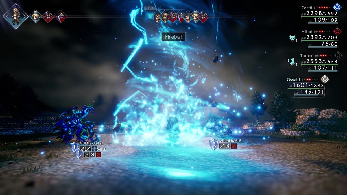 A screenshot from Octopath Traveler 2