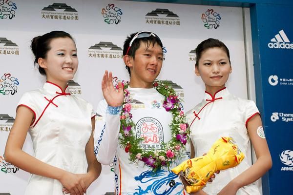 Ho Ting Kwok (Hong Kong) leads the greater China riders classification.
