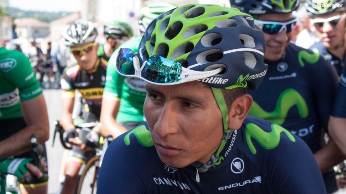 Certified badass Nairo Quintana looks utterly unperturbed on the start line