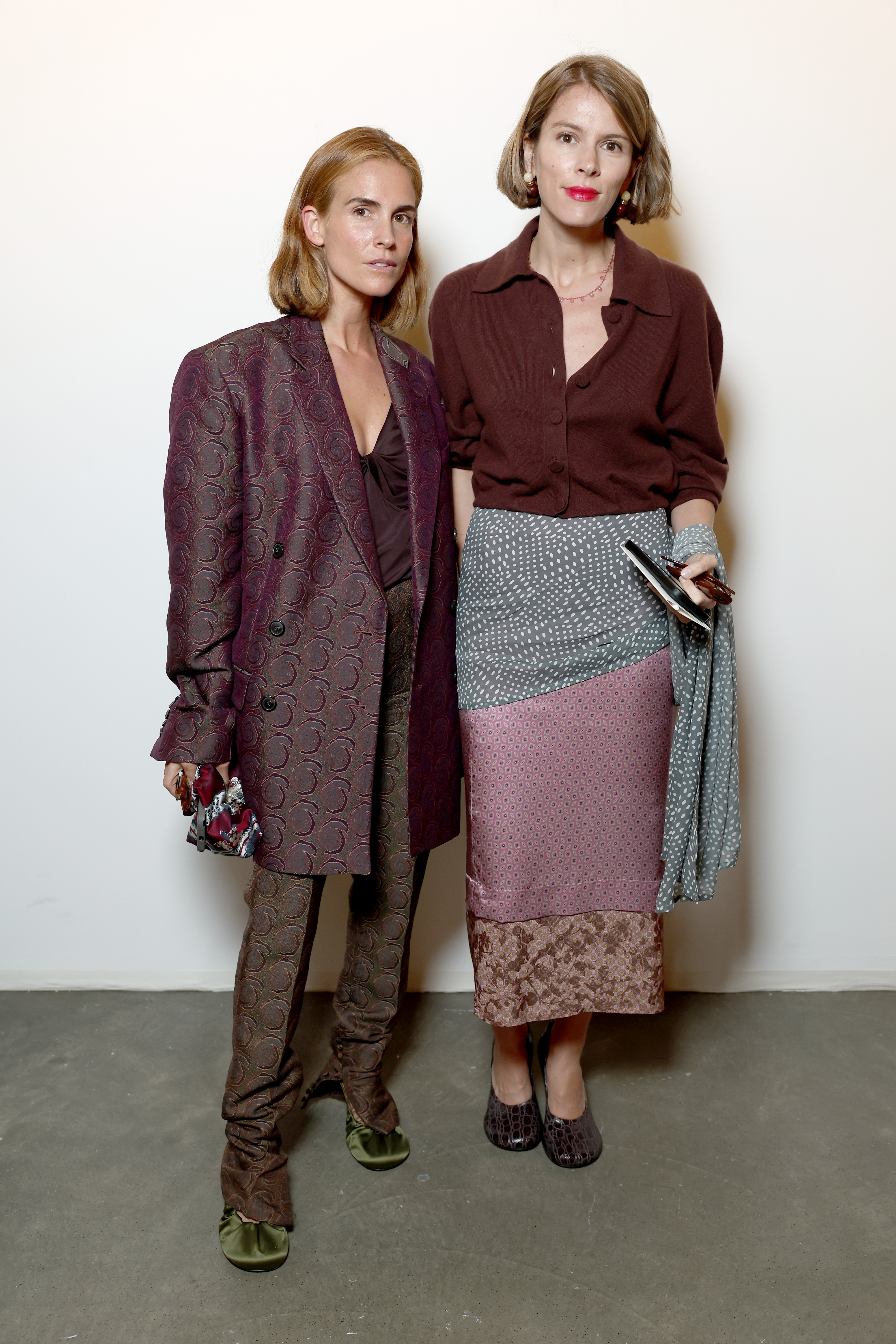 Blanca Miro and Monica de la Villardi&amp;egrave;re attend the Dries Van Noten Womenswear Spring/Summer 2026 show as part of Paris Fashion Week on September 30, 2025 in Paris, France.