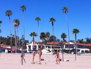 Santa Barbara beach scene
