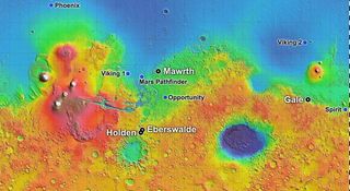 mars rover landing site