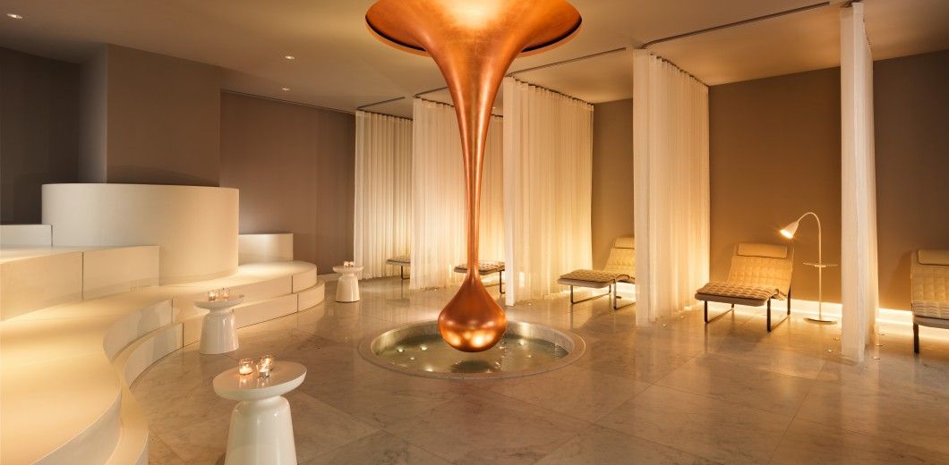 The relaxation room at the spa at Sea Containers London