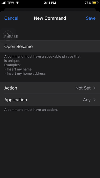 Open Sesame on iOS