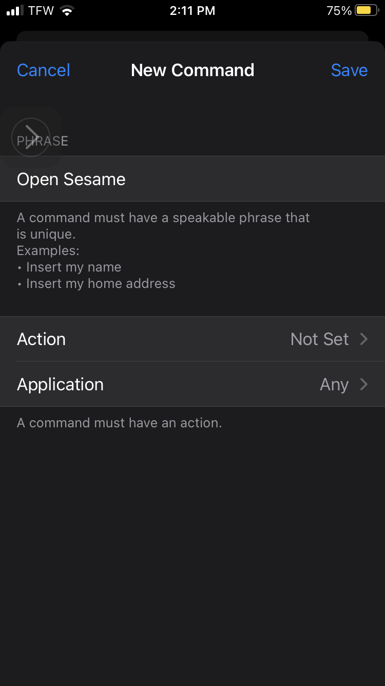 Open Sesame on iOS
