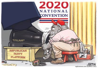Political Cartoon U.S. Trump GOP RNC