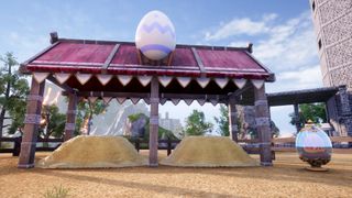 The Palworld Breeding Farm set up in a base.