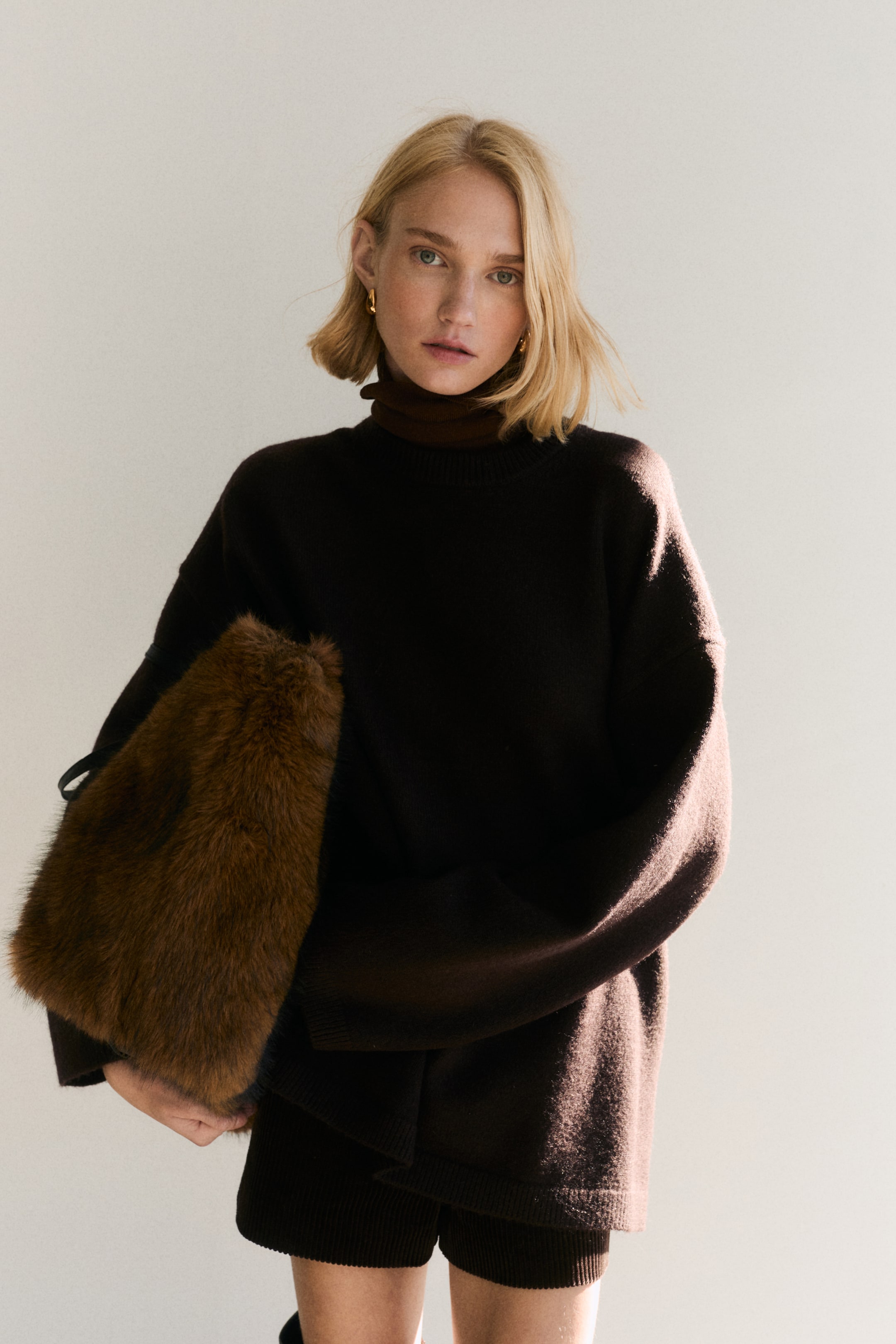 Oversized Jumper - Dark Brown