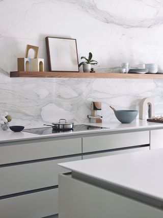 How to make a white kitchen look warm