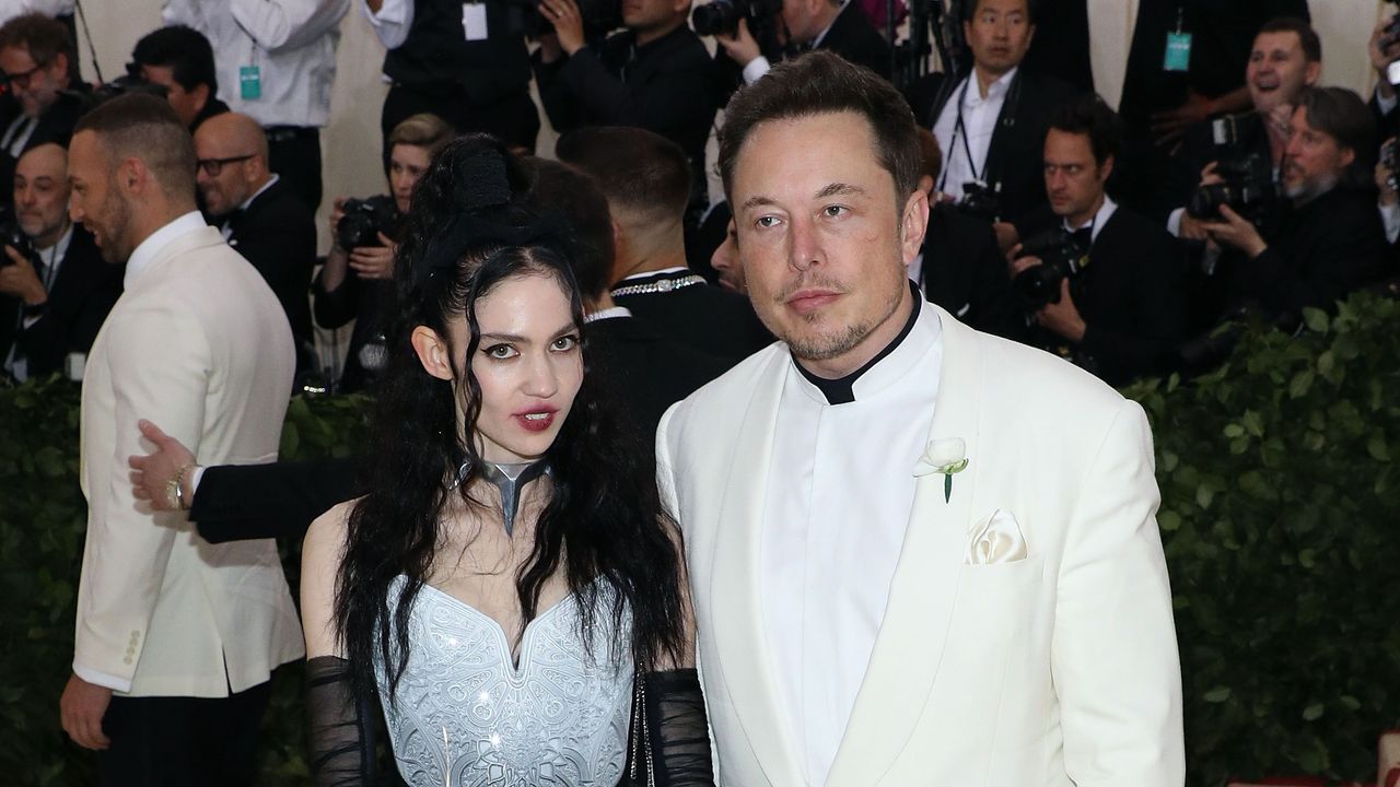 new york, ny may 07 grimes and elon musk attend heavenly bodies fashion the catholic imagination, the 2018 costume institute benefit at metropolitan museum of art on may 7, 2018 in new york city photo by taylor hillgetty images