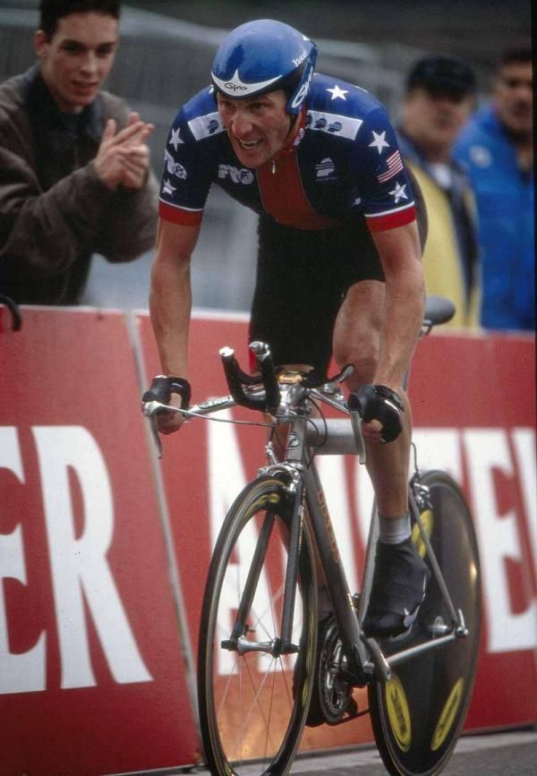 Lance Armstrong was lying third at the penultimate time check in the time trial but Gontchar beat him to bronze