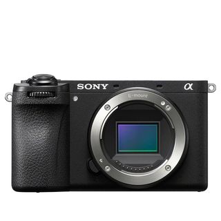 Sony A6700 mirrorless camera on a white background