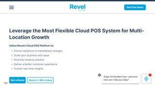 Website screenshot for Revel Systems
