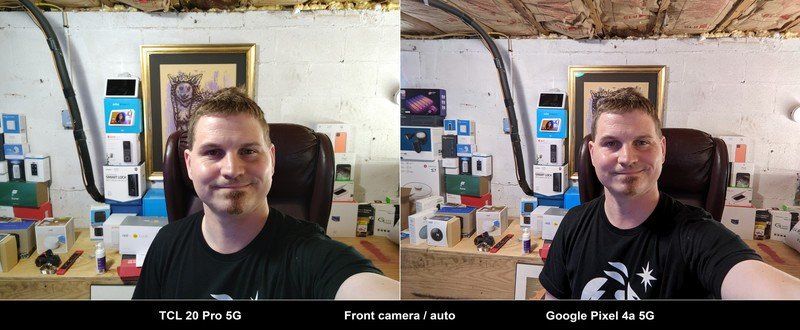 Tcl 20 Pro 5g Vs Google Pixel 4a 5g Front Indoors