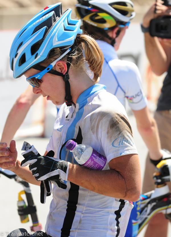 Chloe Woodruff (Crank Bros) took a tumble and landed on her shoulder