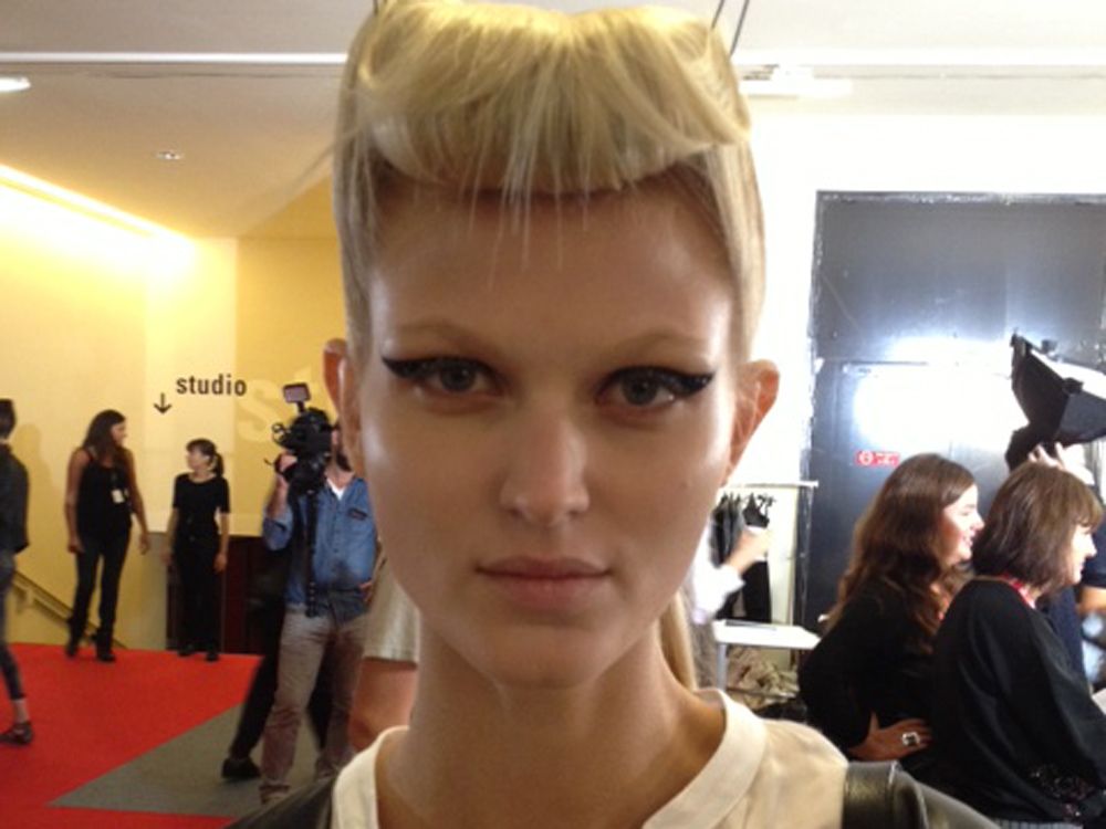 Beauty backstage at Haider Ackerman, Paris Fashion Week