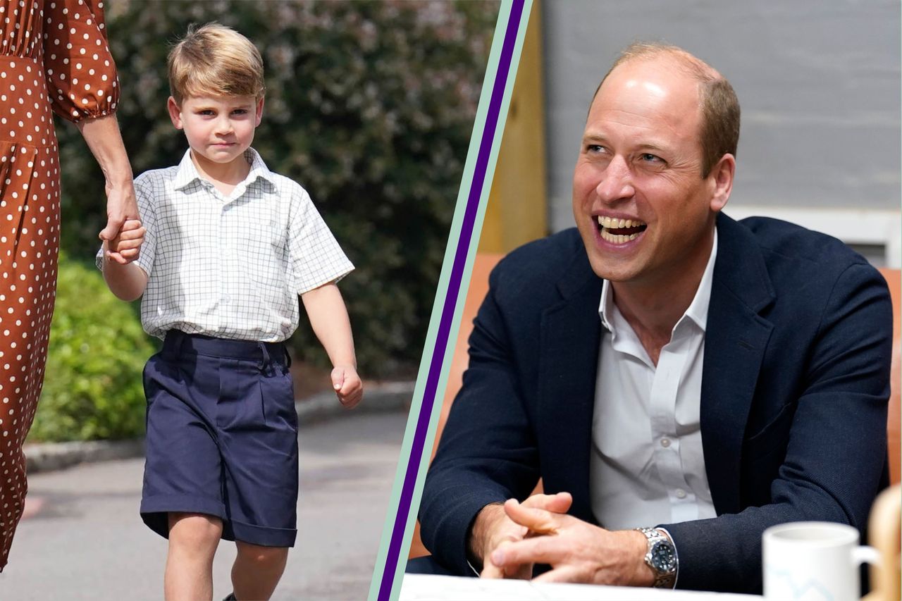 Prince William and Prince Louis