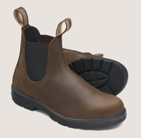 CHELSEA BOOTS&nbsp;IN&nbsp;ANTIQUE BROWN, $229.95 (£183) | Blundstone