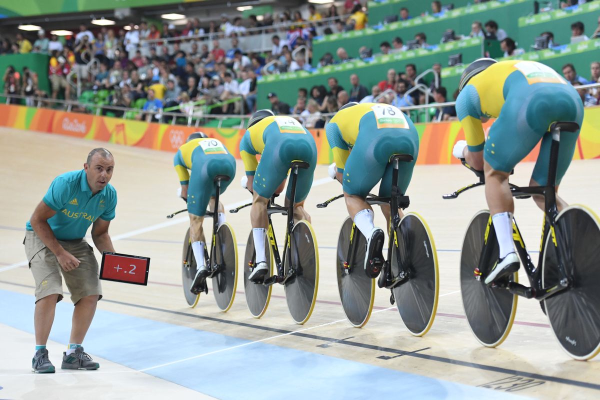 The Australian men's team pursuit team in Rio