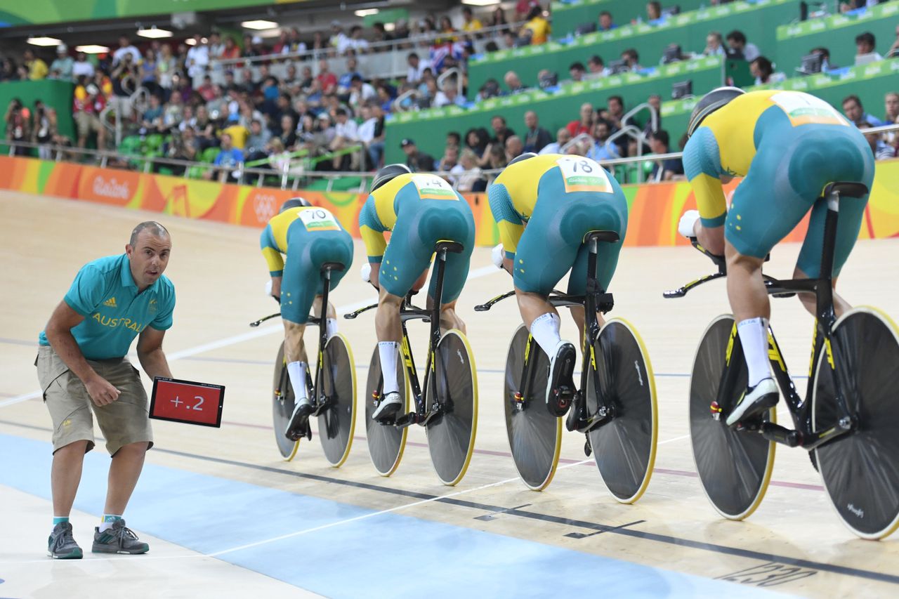 The Australian men's team pursuit team in Rio
