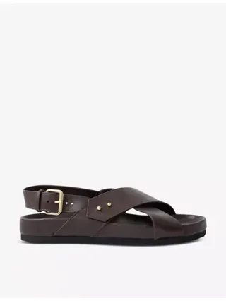 Olaf Cross-Over Leather Sandals