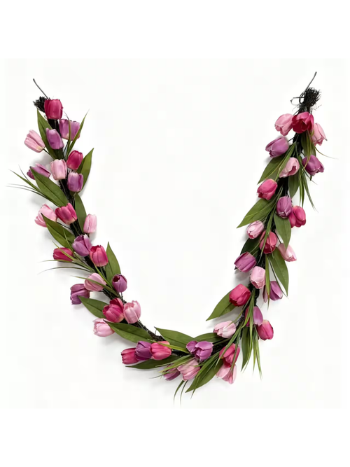 6ft. Hot Pink Tulip Garland