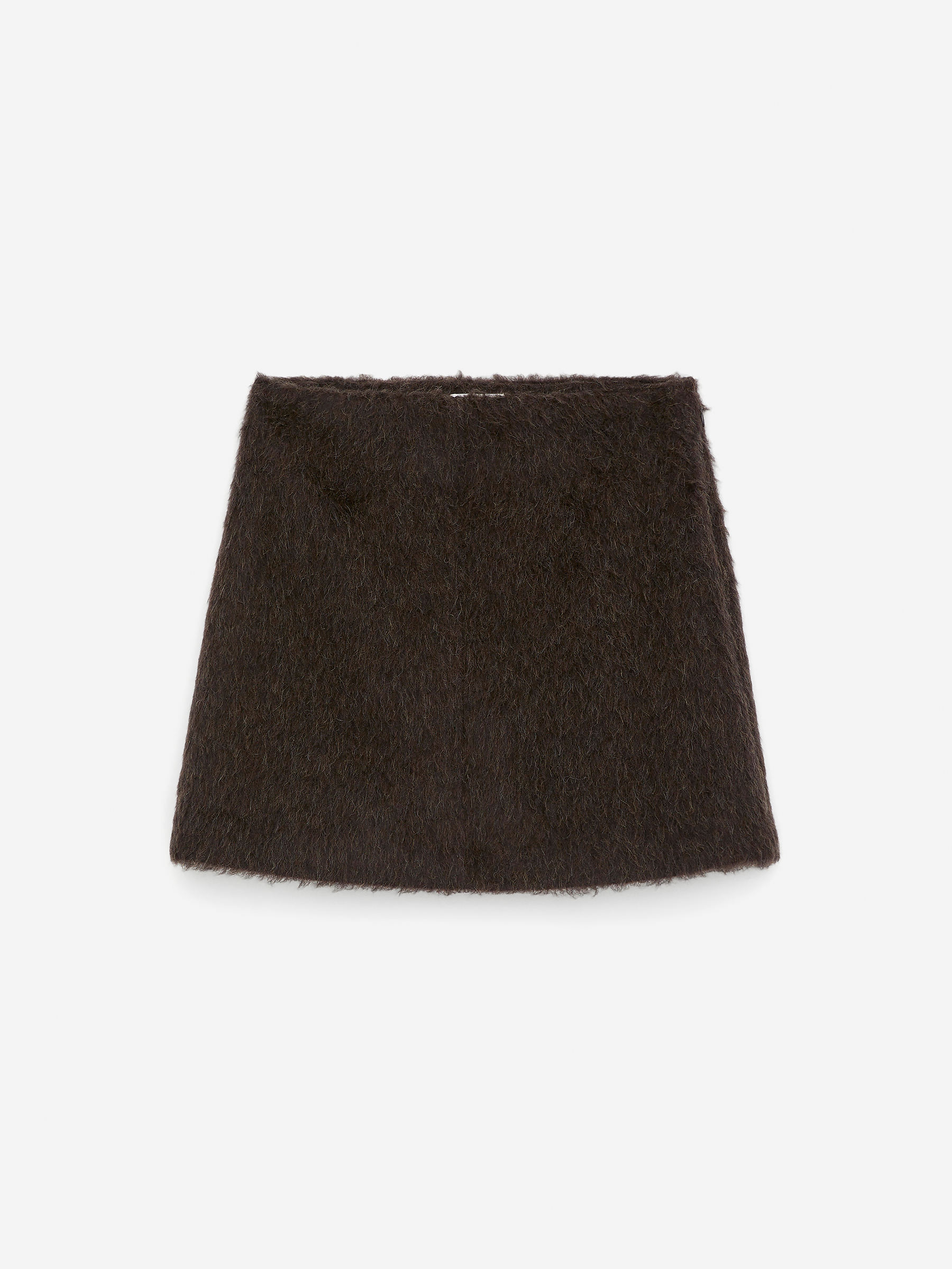 Wool-Alpaca Blend Skirt &ndash; Brown &ndash; Women &ndash; Arket Gb