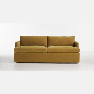 mustard yellow sofa