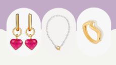 a composite image of pieces of Missoma jewelry currently on offer in the early Missoma Black Friday sale 2022