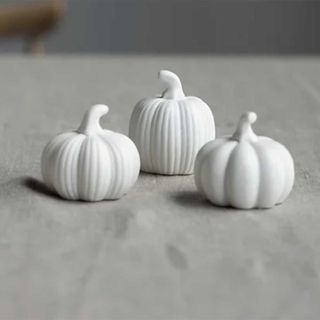 White ceramic pumpkins