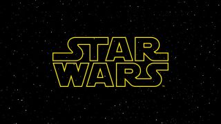 Star Wars logo in the Star Wars logo font