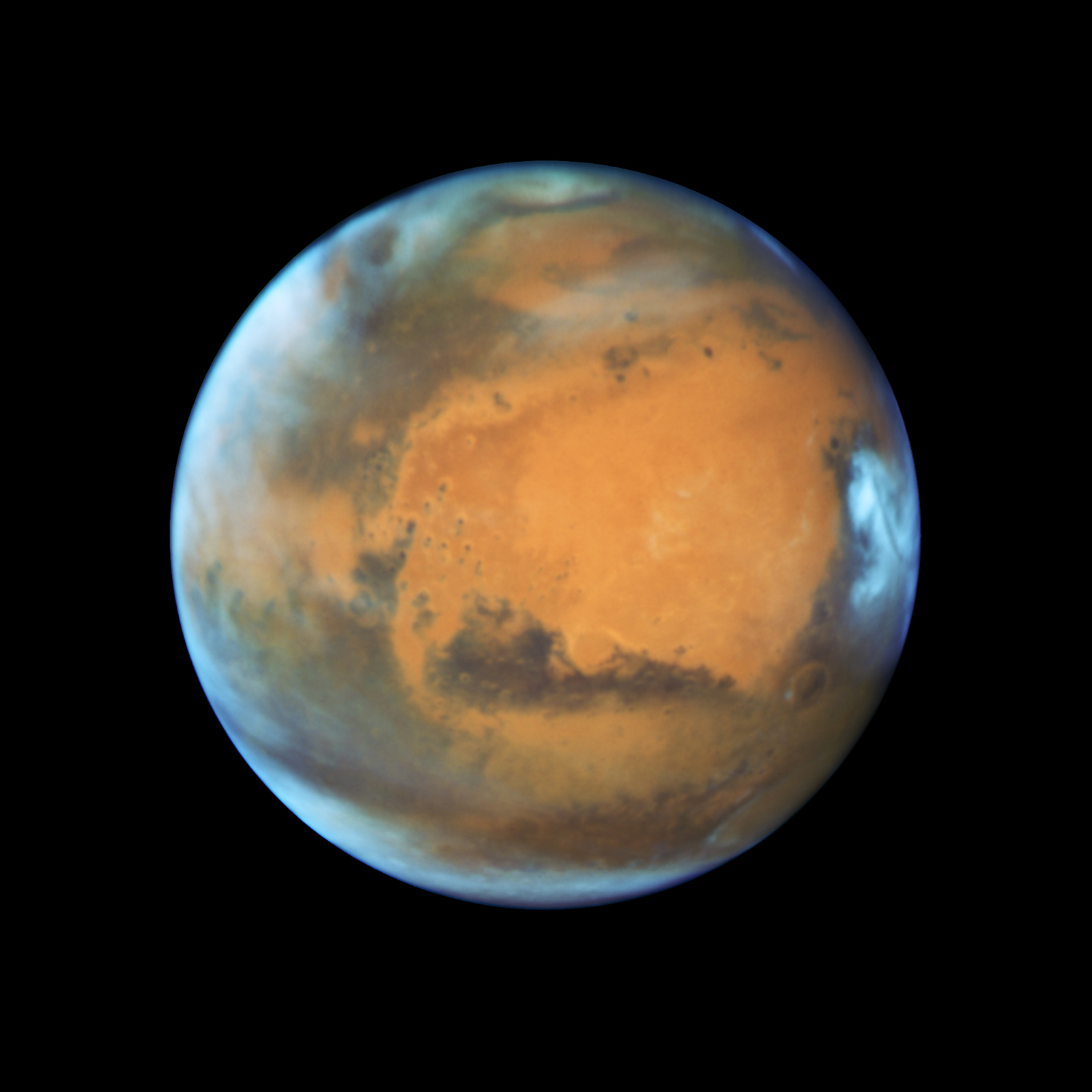 mars by hubble