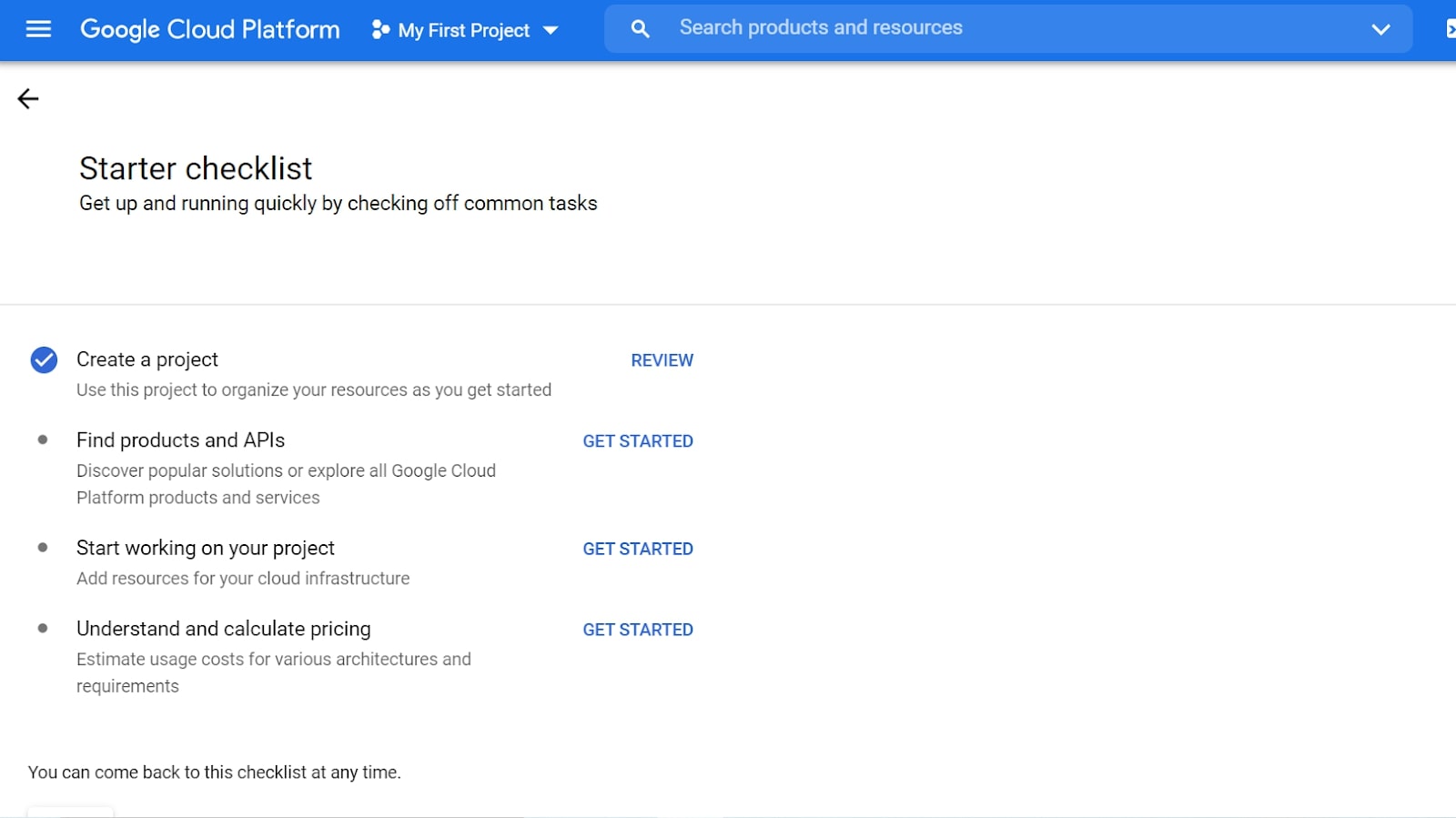 Google Cloud's starter checklist for web hosting