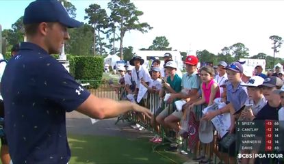 Spieth with fans