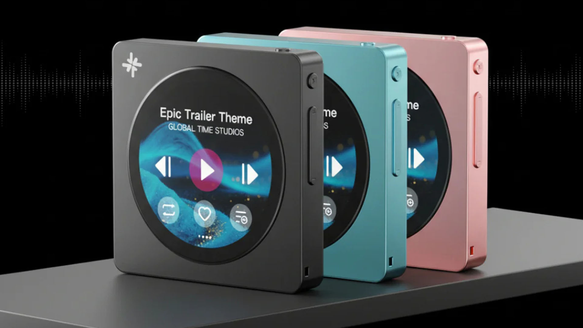 Fiio Snowsky Disc MP3 player render. 