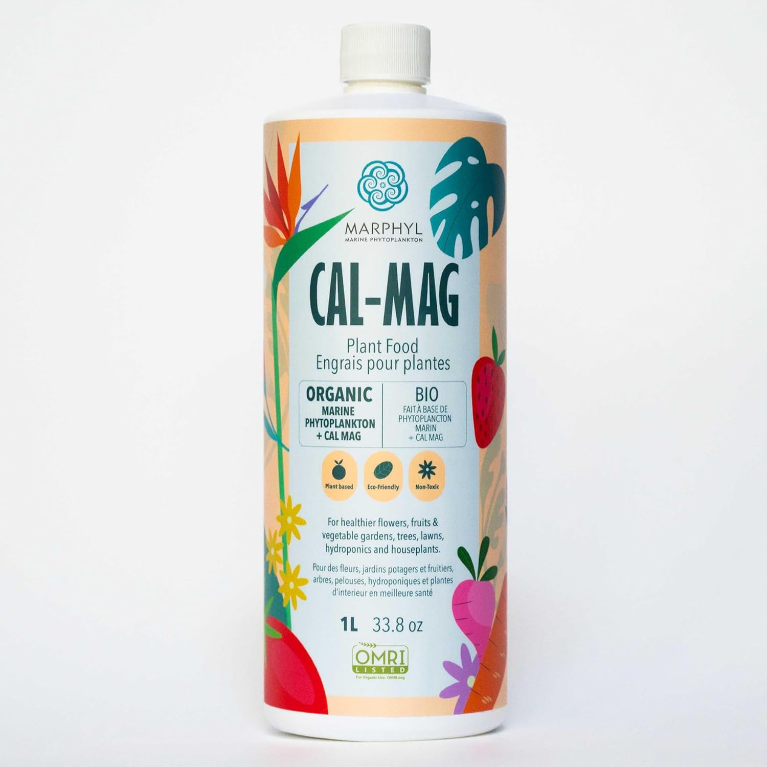 Marphyl Organic Liquid Fertilizer - Outdoor &amp;amp; Indoor Plant Food - All-Purpose, Nutrient-Rich Lawn Fertilizer &amp;amp; Soil Enhancer for House Plants, Flowers, Vegetables, Succulents, Bamboo, Hydroponics