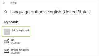 How to change the keyboard layout in Windows 10