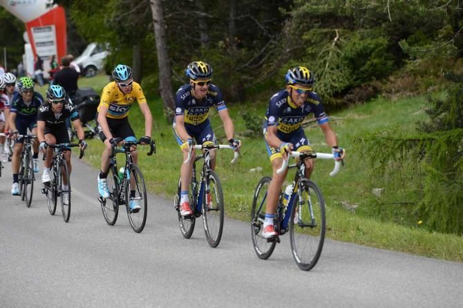 Alberto Contador put in a huge stint in support of his Saxo-Tinkoff teammate Michael Rogers.