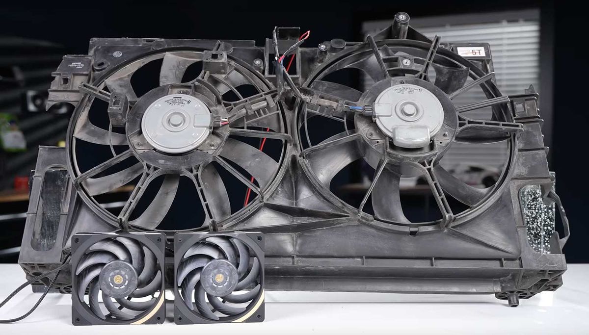 Geekerwan tests AMD Threadripper Pro 9995WX cooled by a BMW M4 radiator and pump