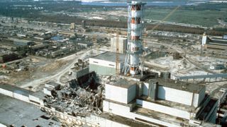 The Chernobyl nuclear power plant is shown here in May 1986, a few weeks after the disaster.