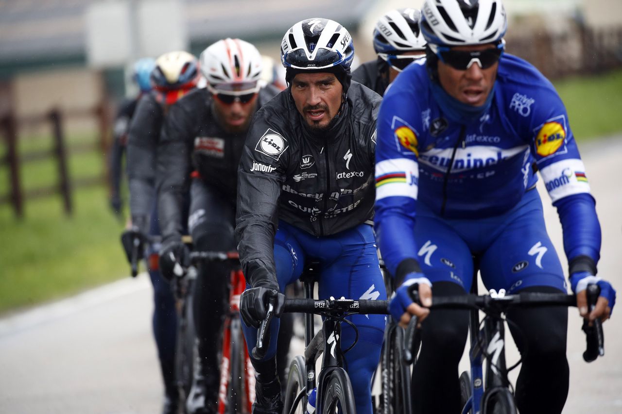 Julian Alaphilippe in the peloton