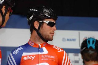 Outgoing world champion Mark Cavendish (Great Britain)