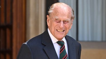 Prince Philip, Duke of Edinburgh during the transfer of the Colonel-in-Chief of The Rifles at Windsor Castle on July 22, 2020 in Windsor, England