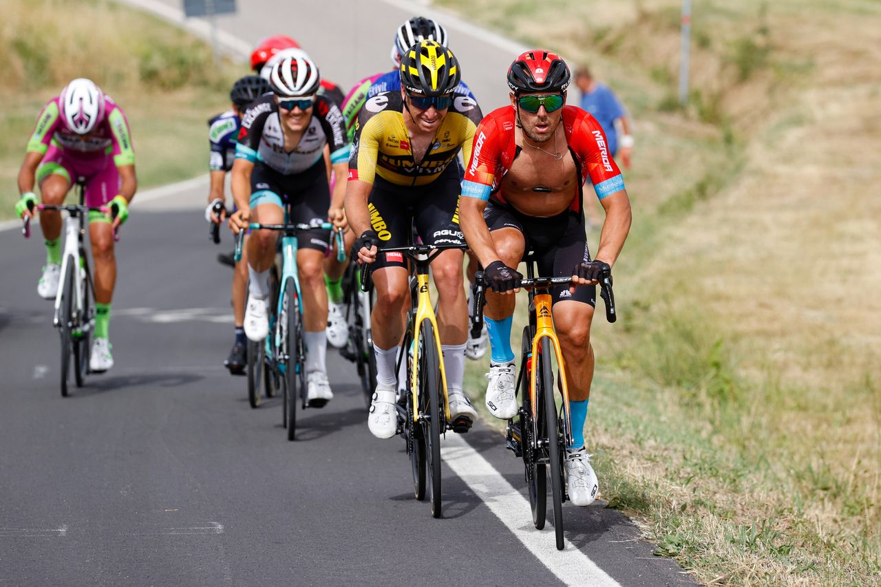 2021 Italian Road Championship Men Road Race BellariaIgea Marina Imola 2259 km 20062021 Sonny Colbrelli ITA Bahrain Victorious photo Luca BettiniBettiniPhoto2021