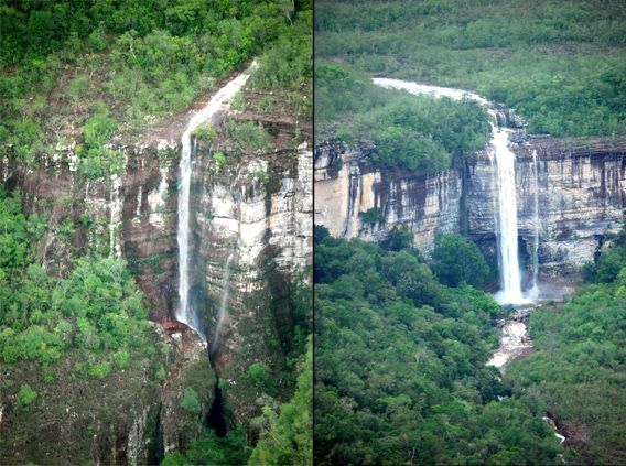 Waterfalls in Colombia&#039;s Chiribiquete National Park. 