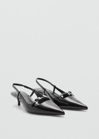 Slingback Heeled Shoes With Buckle - Women | Mango Usa